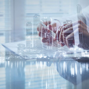 signing contract, double exposure background, business deal, con